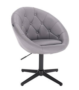 HC8516CROSS Scaun Gri cu Bază Neagră