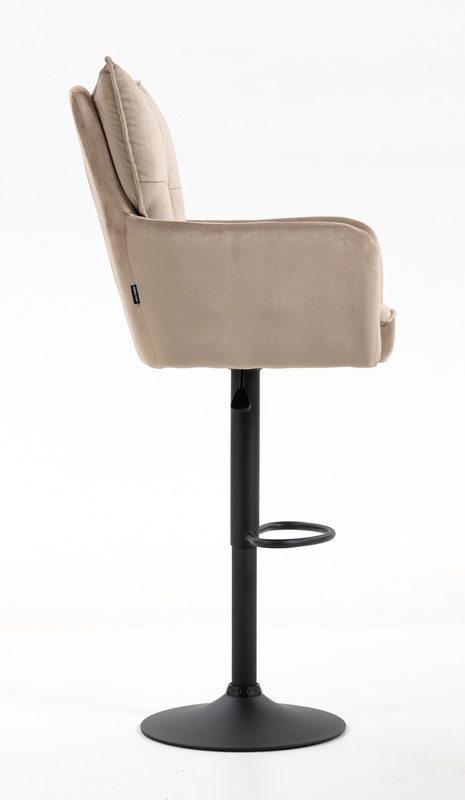 HR250W Scaun Catifea Latte Bază Neagră