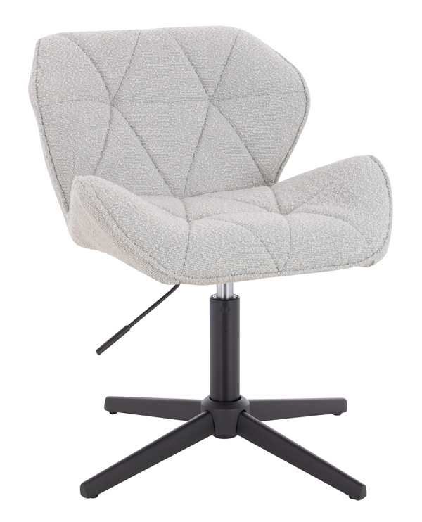 HR111CROSS Scaun Gri Boucle cu Bază Neagră