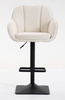HR2055KW Scaun Crem din Boucle cu Bază Neagră