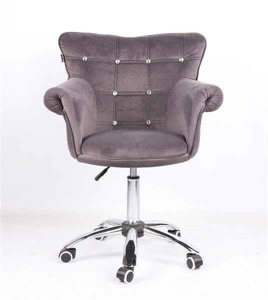 HR804CK Scaun Grafit din Catifea