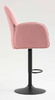 HR280W Scaun Roz Pudra Boucle cu Bază Neagră
