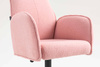 HR280W Scaun Roz Pudra Boucle cu Bază Neagră