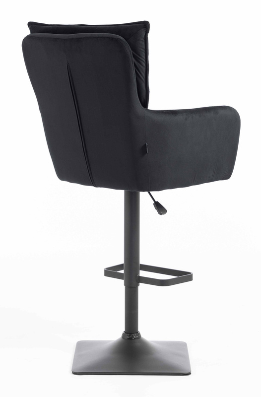 HR250KW Scaun Catifea Neagră Bază Neagră