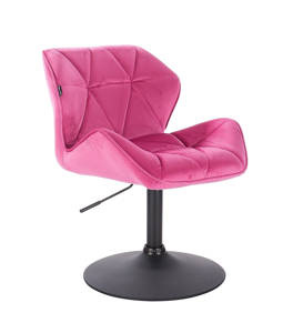 HR111N scaun Catifea Roz cu Bază Aurie