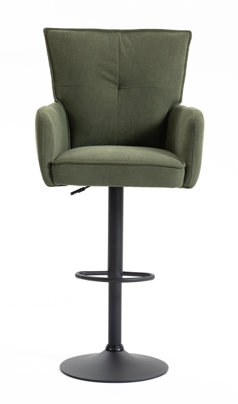 HR250W Scaun Zsályazöld Prémium Kordbársony Bază Neagră