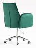 HR280K Scaun Verde din Catifea cu Bază Cromata