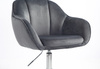 HR2055K Scaun Grafit din Catifea cu Bază Cromata