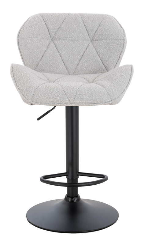 HR111W Scaun Gri Boucle cu Bază Neagră