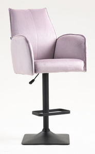 HR280KW Scaun Mov din Catifea cu Bază Neagră