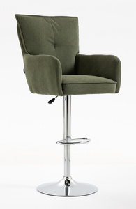 HR250W Scaun Zsályazöld Prémium Kordbársony Bază Cromata