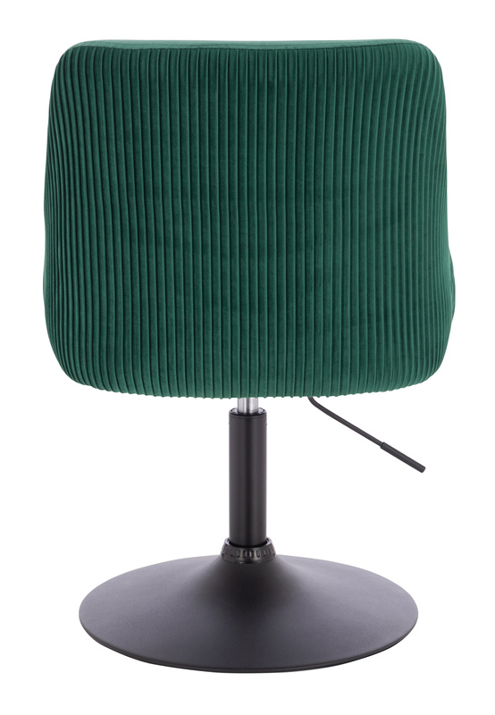 HR920N Scaun Verde din Catifea cu Bază Neagră