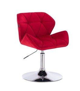 HR111N Scaun Roșu Catifea