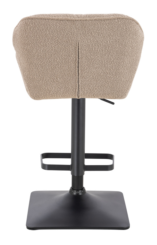 HR111KW Scaun Latte Boucle cu Bază Neagră