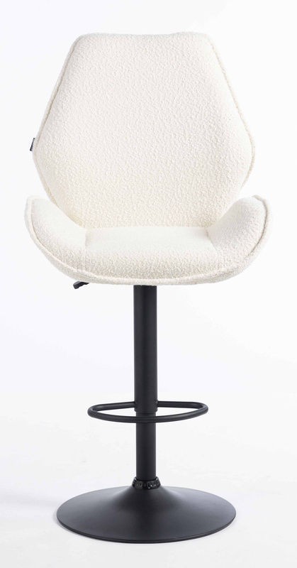 HR350W Scaun Crem din Boucle Bază Neagră