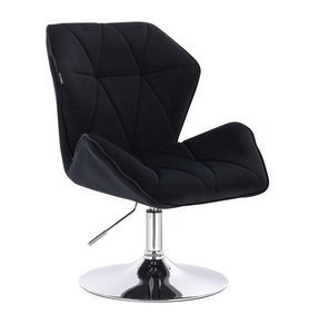 HR212N Scaun Negru Catifea