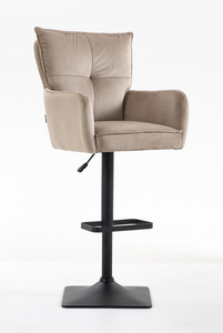HR250KW Scaun Catifea Latte Bază Neagră