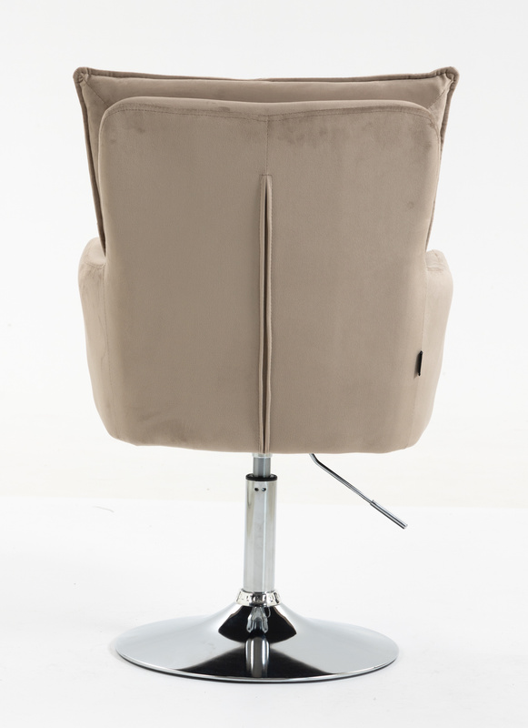 HR250N Scaun Catifea Latte Bază Cromata