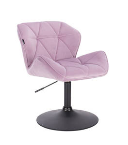 HR111N Scaun Mov Catifea cu Bază Neagră