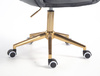 HR2055K Scaun Grafit din Catifea cu Bază Aurie
