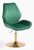 HR350N Scaun Verde din Catifea Bază Aurie