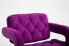 HR8403CROSS Scaun Catifea Fucsia Bază Aurie