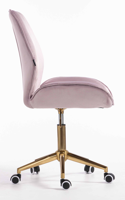 HR350K Scaun Mov din Catifea Bază Aurie