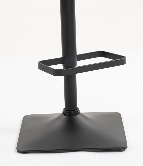 HR150KW Scaun Crem din Catifea cu Bază Neagră