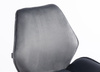 HR350K Scaun Grafit din Catifea Bază Cromata