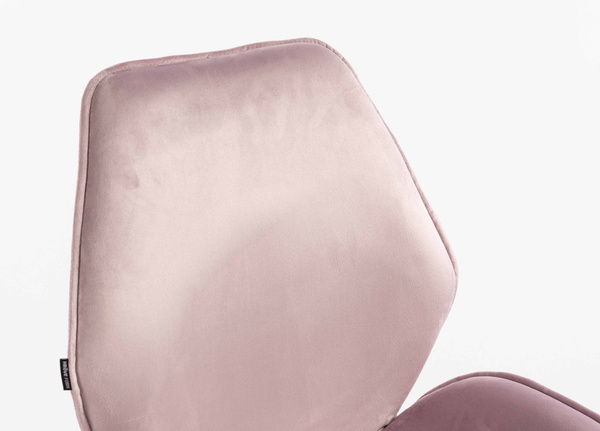 HR350N Scaun Mov din Catifea Bază Aurie