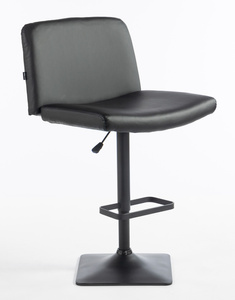 HR150KW Scaun Neagră din Piele Ecologica cu Bază Neagră