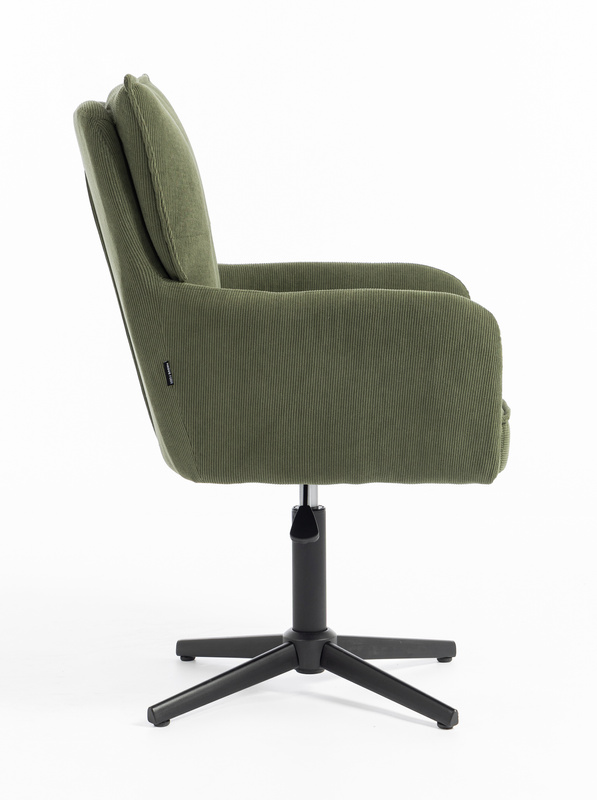 HR250CROSS Scaun Zsályazöld Prémium Kordbársony Bază Neagră