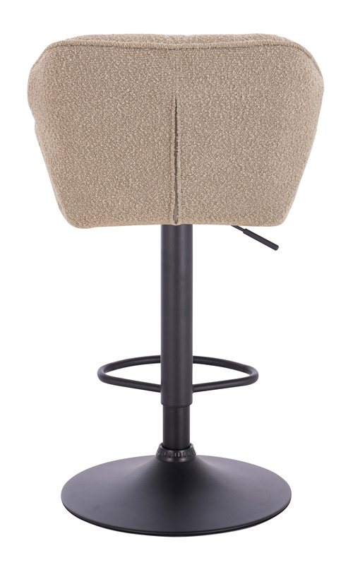 HR111W Scaun Latte Boucle cu Bază Neagră