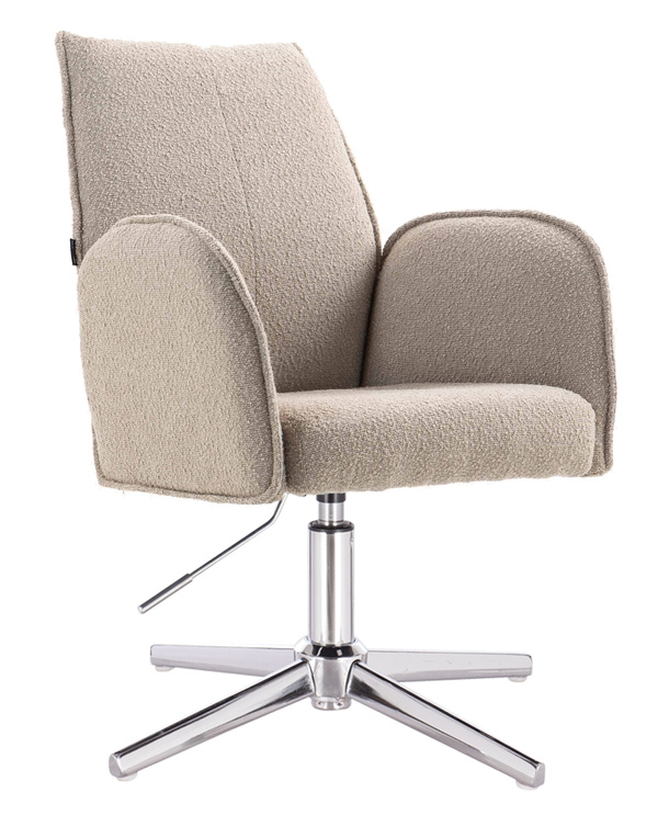 HR280CROSS Scaun Latte Boucle cu Bază Cromata