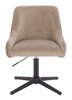 HR920CROSS Scaun Latte din Catifea cu Bază Neagră