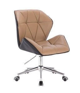 HR212K SCAUN NEGRU ȘI CARAMEL