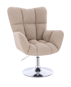 HR650N Latte Boucle Scaun Bază Cromata