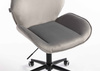 HR350K Scaun Gray din Catifea Bază Neagră