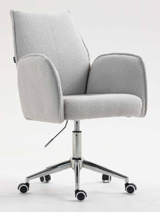 HR280K Scaun Gri Boucle cu Bază Cromata