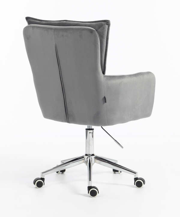 HR250K Scaun Catifea Grafit Bază Cromata