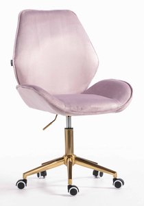 HR350K Scaun Mov din Catifea Bază Aurie