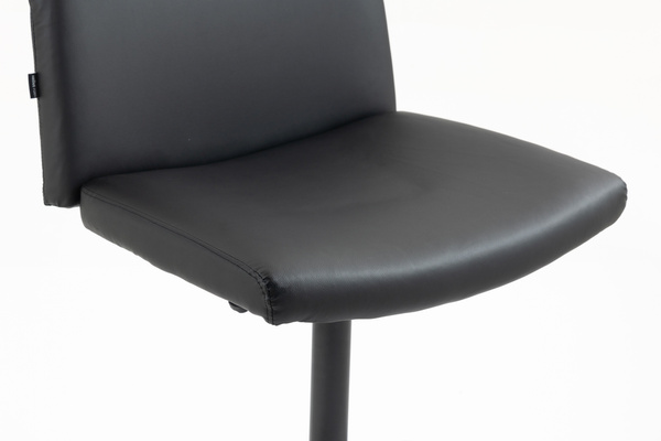 HR150W Scaun Neagră din Piele Ecologica cu Bază Neagră