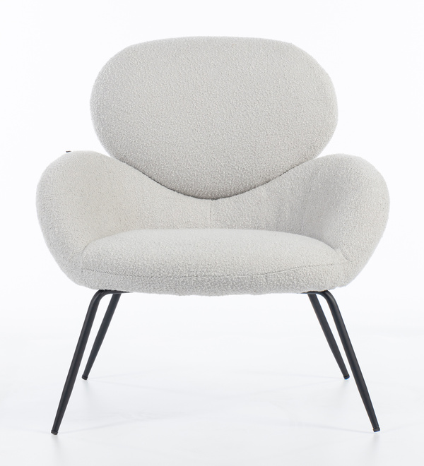 HR2045 Scaun Gri Boucle cu Bază Neagră