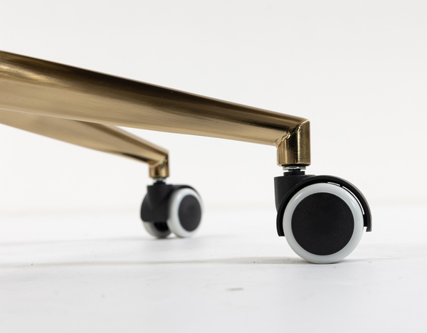 HR250K Scaun Catifea Latte Bază Aurie