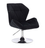 HR212N Scaun Negru Catifea