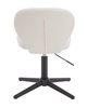 HR193CROSS Scaun Crem Boucle cu Bază Neagră