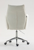 HR280K Scaun Crem Boucle cu Bază Cromata