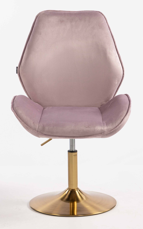 HR350N Scaun Mov din Catifea Bază Aurie