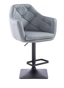 HC831KW  Scaun Gri cu Bază Neagră
