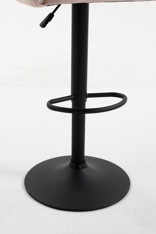 HR250W Scaun Catifea Roz Pudra Bază Neagră